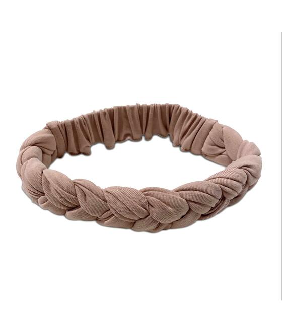braided headband sepia