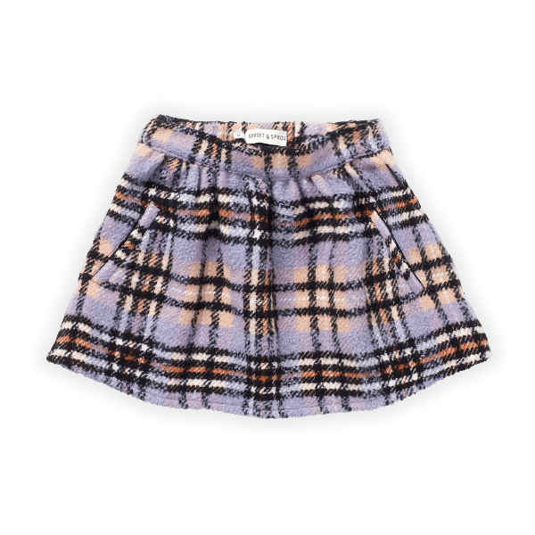 skirt boucle check